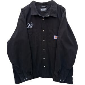 Carhartt Rugged Flex Jacket Mens 3XL Black Workwear Heavy Duty Utility Coat